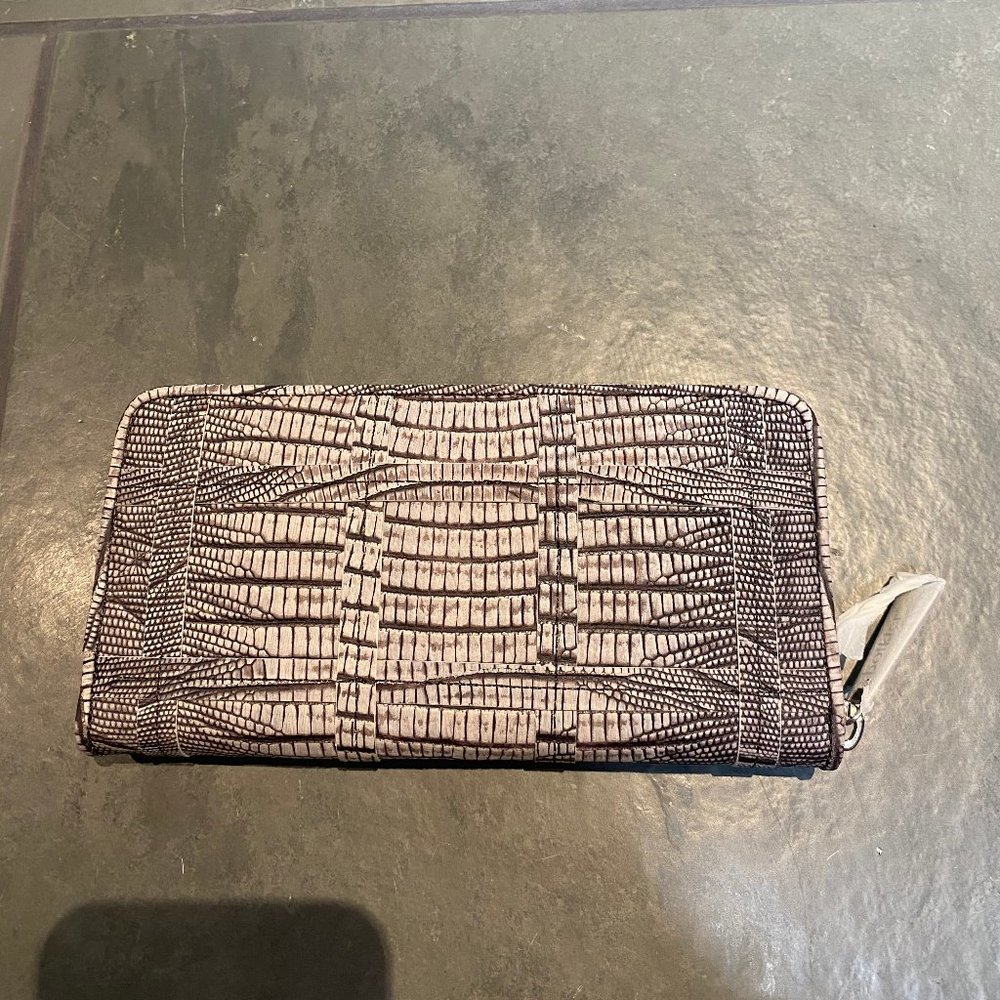 NWT Botkier wallet - gray lizard cowhide